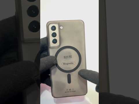 Samsung Galaxy S21 FE Leather Case with Magnetic Magsafe Ring Stand