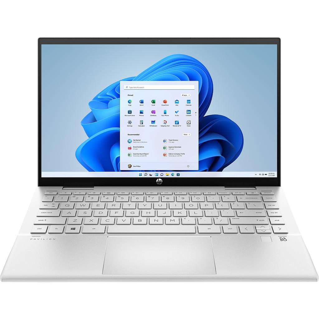 HP Pavilion x360 14-DH2085CL, 1.0 GHz Core i5-1035G1, 4-core CPU, 3.6 GHz Turbo, 16GB DDR4-3200, 512GB NVMe SSD, 14" Full HD IPS 1920 x 1080 Touchscreen, Stylus Pen Support, Backlit Keyboard, Windows 10 Home