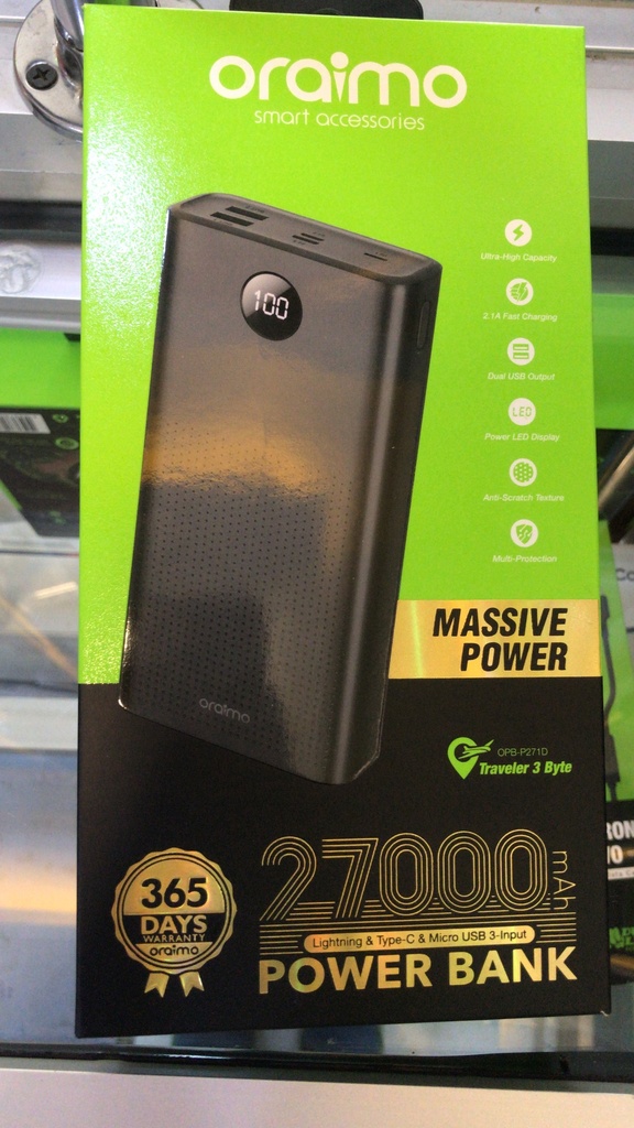 Oraimo Power Bank 27000mAh Price in Kenya