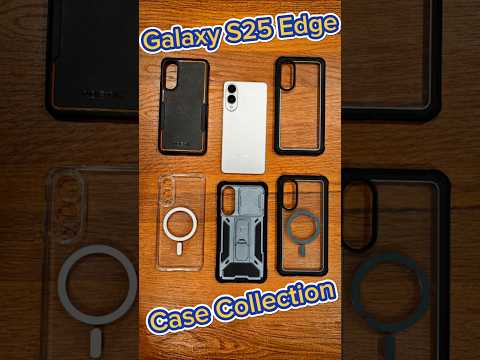 Samsung Galaxy S25 Edge Leather Case with Magnetic Magsafe Ring Stand