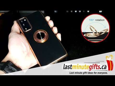 Samsung Galaxy S20 FE 5G Leather Case with Magnetic Magsafe Ring Stand 