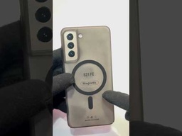 Samsung Galaxy S21 FE Leather Case with Magnetic Magsafe Ring Stand