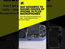 Apple iPhone 16 Plus Microphone Replacement