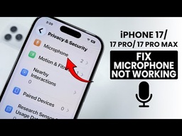 Apple iPhone 17 Pro Microphone Replacement