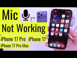 Apple iPhone 17 Pro Max Microphone Replacement